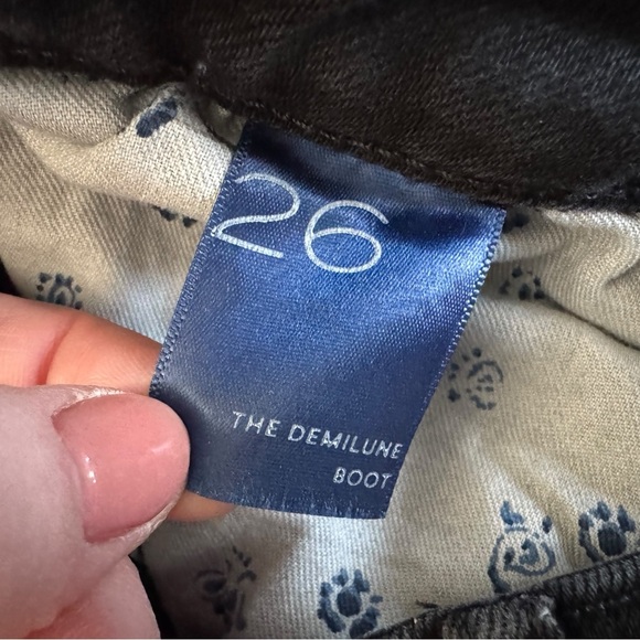 Anthropologie Pilcro The Demilune Boot Cut
Jeans Black Stretch Denim 26 980 - Picture 12 of 16